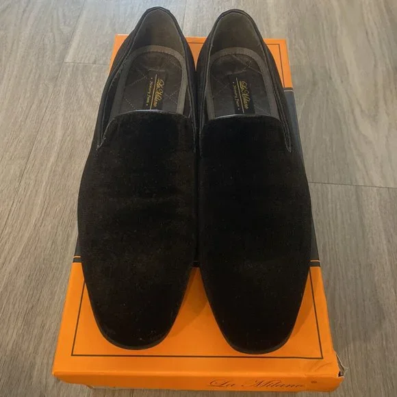 La Milano | Shoes | La Milano Broderick Black Velvet Slip On  display picture 1